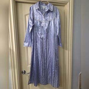 NWT Vintage CABERNET Long SATIN Nightgown